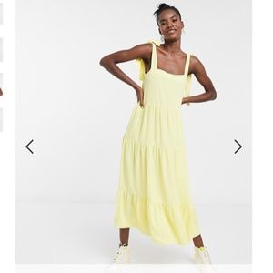 Asos Collusion Tiered Maxi Dress